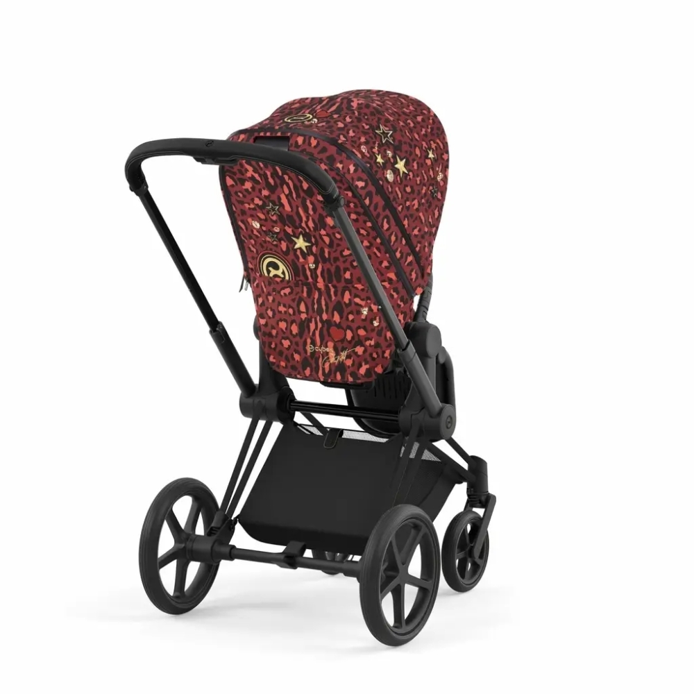 Sėdynės audinys Cybex PRIAM Rosenrot Red-Vaikiški vežimėliai, Lopšiai ir rėmai-e-vaikas