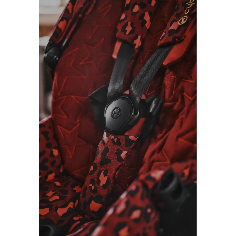 Sėdynės audinys Cybex PRIAM Rosenrot Red-Vaikiški vežimėliai, Lopšiai ir rėmai-e-vaikas
