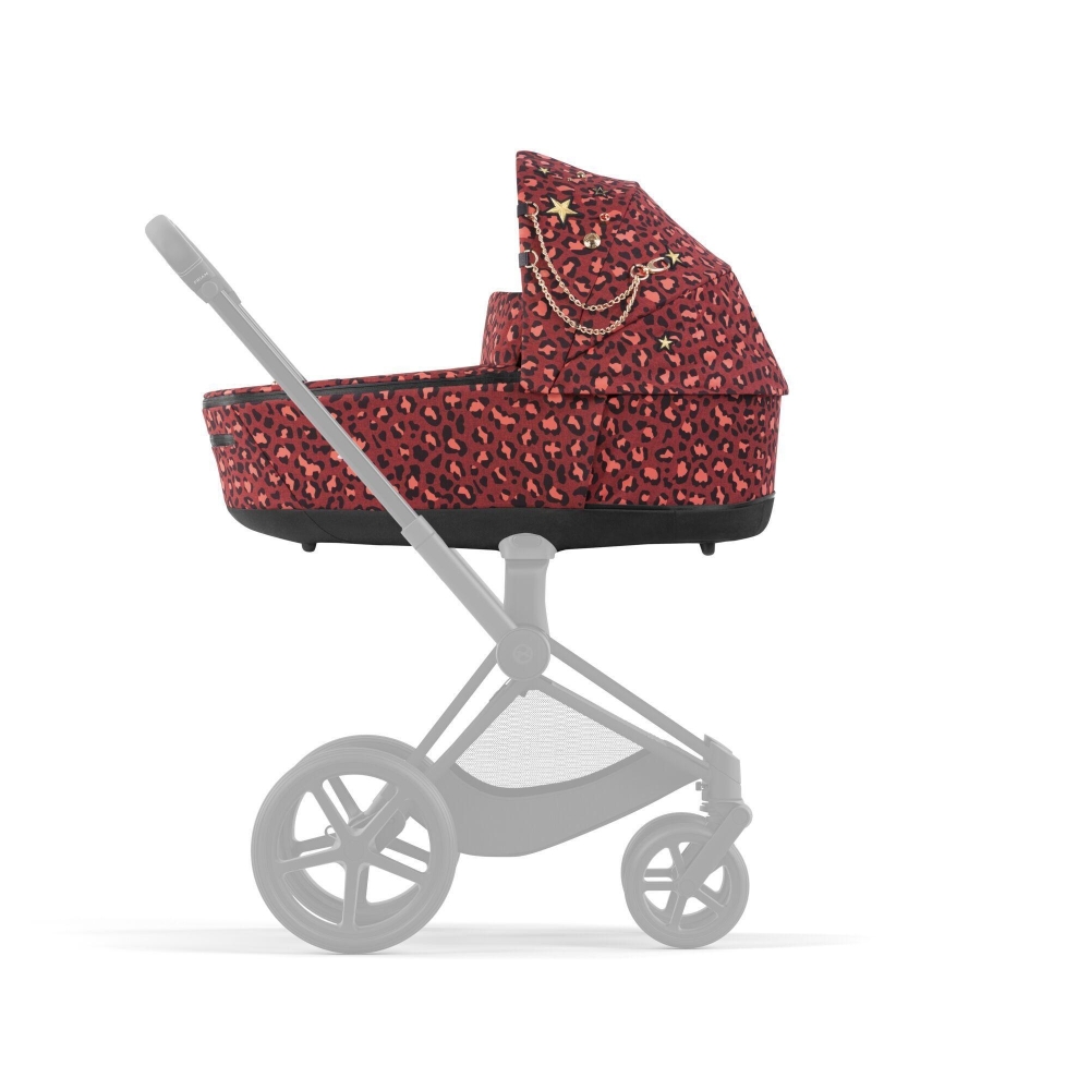 Lopšys Cybex PRIAM Lux Rosenrot Red-Vaikiški vežimėliai, Lopšiai ir rėmai-e-vaikas
