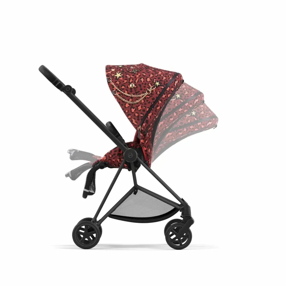 Sėdynės audinys Cybex MIOS Rosenrot Red-Vaikiški vežimėliai, Lopšiai ir rėmai-e-vaikas