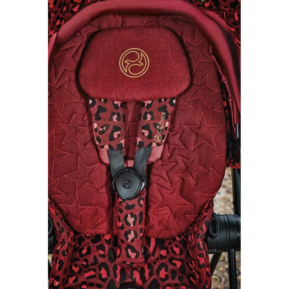 Sėdynės audinys Cybex MIOS Rosenrot Red-Vaikiški vežimėliai, Lopšiai ir rėmai-e-vaikas