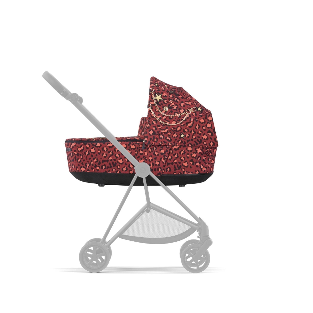 Lopšys Cybex MIOS Lux Rosenrot Red-Vaikiški vežimėliai, Lopšiai ir rėmai-e-vaikas