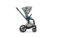 Sėdynės audinys Cybex PRIAM WE THE BEST BLUE, mid turquoise-Vaikiški vežimėliai, Lopšiai ir rėmai-e-vaikas