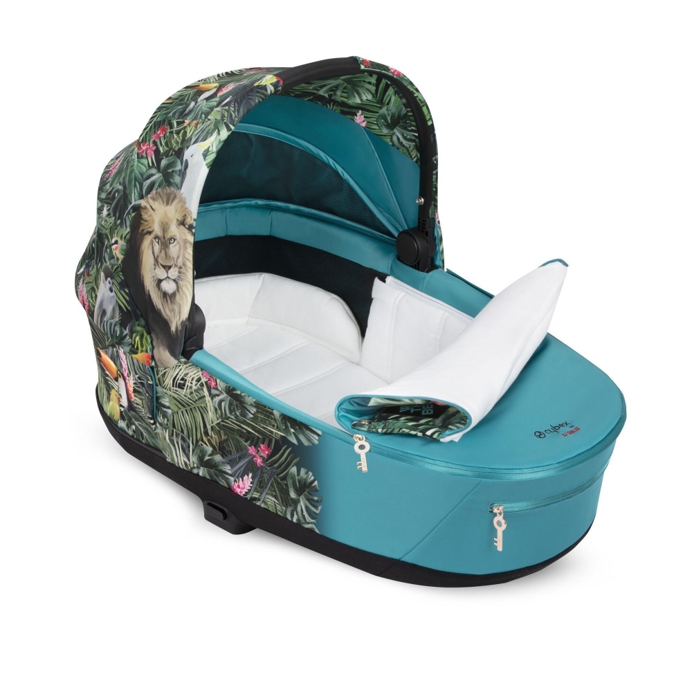 Lopšys Cybex PRIAM Lux WE THE BEST BLUE mid turquoise-Vaikiški vežimėliai, Lopšiai ir rėmai-e-vaikas