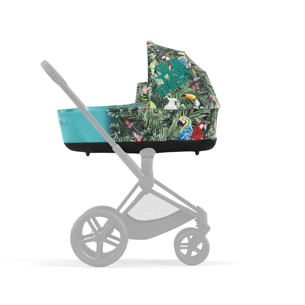 Lopšys Cybex PRIAM Lux WE THE BEST BLUE mid turquoise-Vaikiški vežimėliai, Lopšiai ir rėmai-e-vaikas