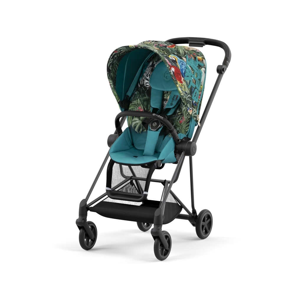 Sėdynės audinys Cybex MIOS WE THE BEST BLUE mid turquoise-Vaikiški vežimėliai, Lopšiai ir rėmai-e-vaikas
