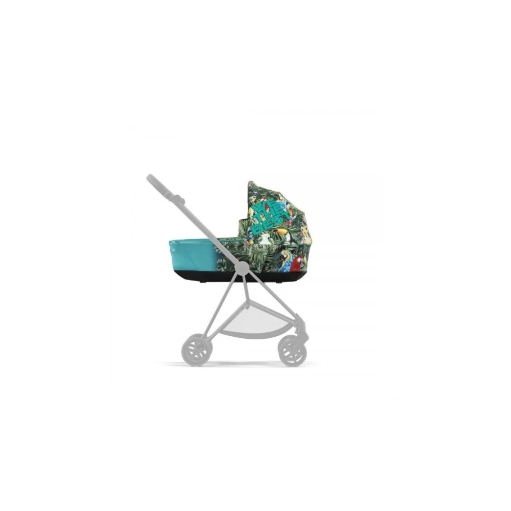 Lopšys Cybex MIOS Lux WE THE BEST BLUE mid turquoise-Vaikiški vežimėliai, Lopšiai ir rėmai-e-vaikas
