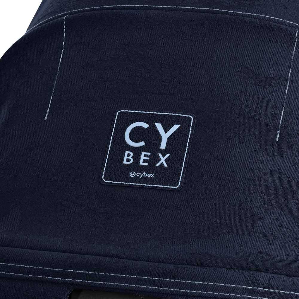 Sėdynės audinys Cybex PRIAM Rebellious Luxury Denim Blue-Vaikiški vežimėliai, Lopšiai ir rėmai-e-vaikas