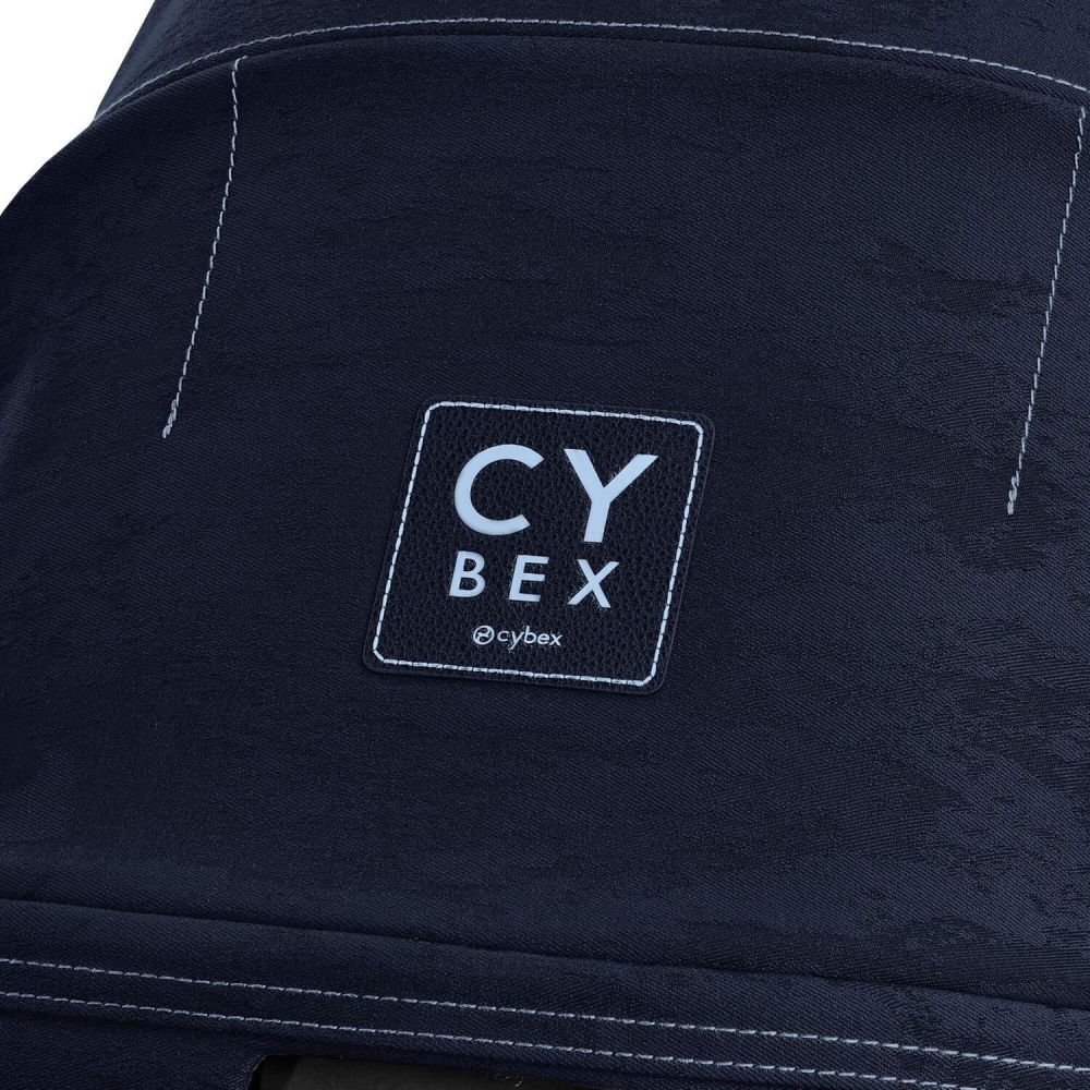 Sėdynės audinys Cybex PRIAM Rebellious Luxury Denim Blue-Vaikiški vežimėliai, Lopšiai ir rėmai-e-vaikas
