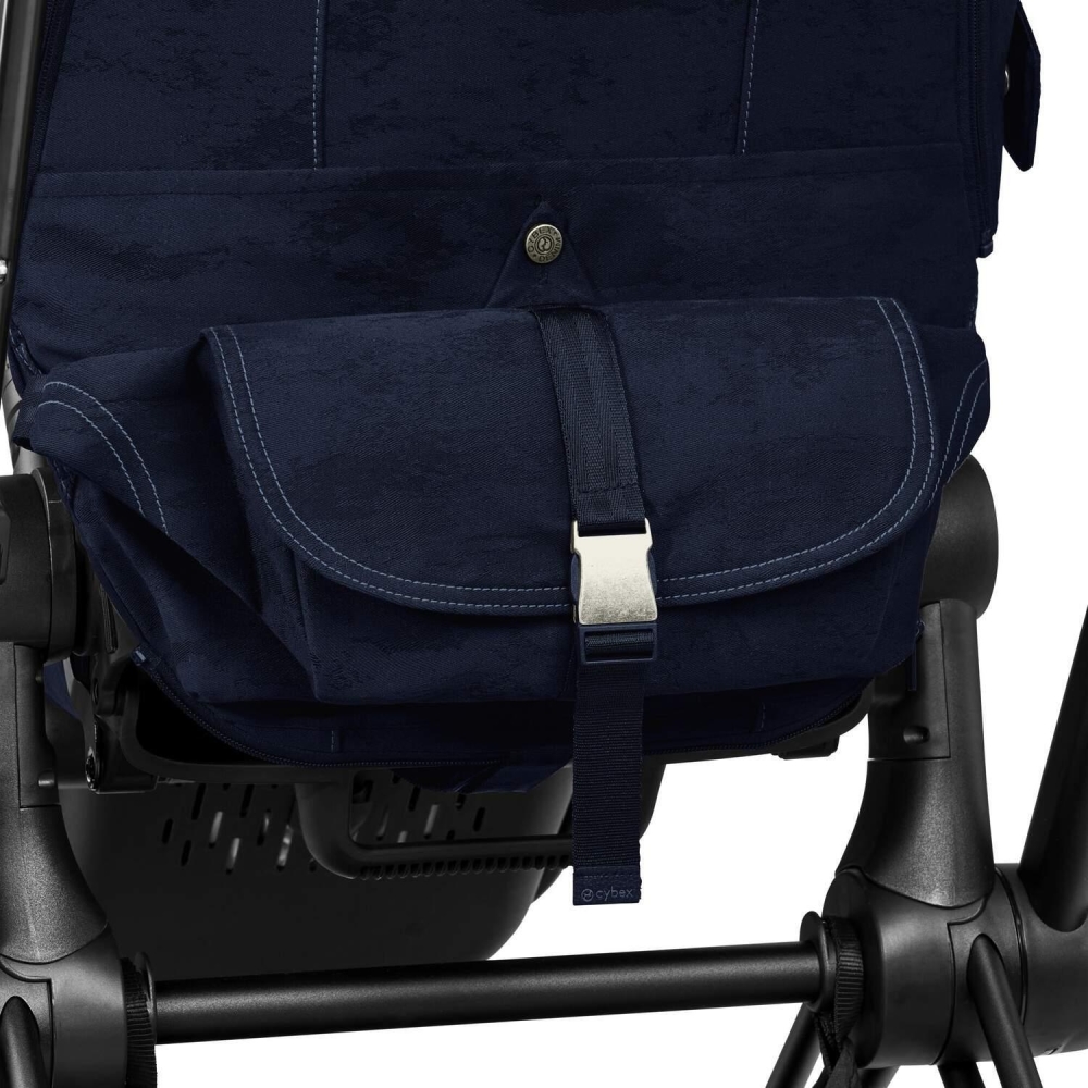 Sėdynės audinys Cybex PRIAM Rebellious Luxury Denim Blue-Vaikiški vežimėliai, Lopšiai ir rėmai-e-vaikas