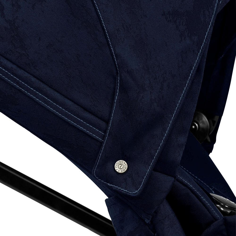 Sėdynės audinys Cybex PRIAM Rebellious Luxury Denim Blue-Vaikiški vežimėliai, Lopšiai ir rėmai-e-vaikas