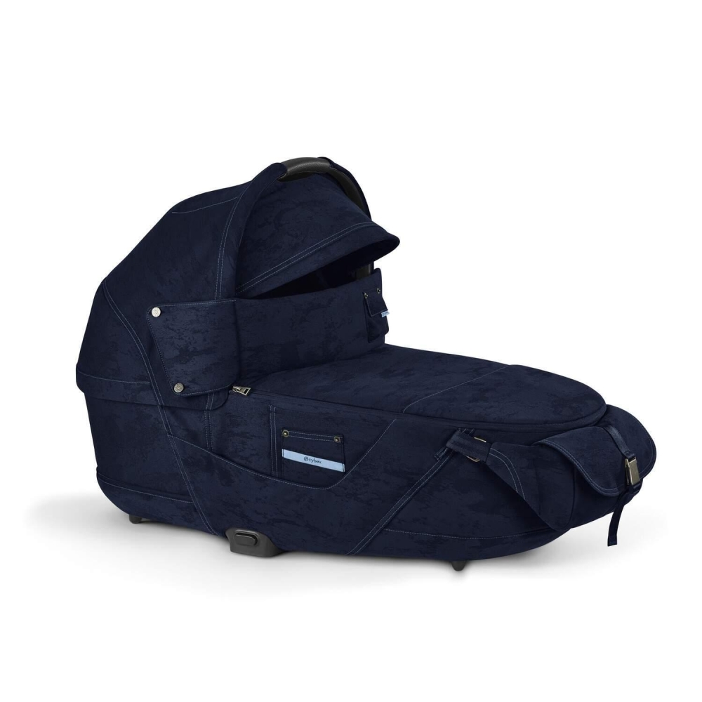 Lopšys Cybex PRIAM Lux Rebellious Luxury Denim Blue-Vaikiški vežimėliai, Lopšiai ir rėmai-e-vaikas