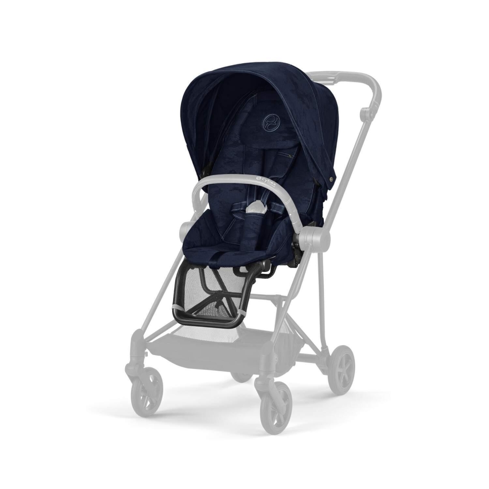 Sėdynės audinys Cybex MIOS Rebellious Luxury Denim Blue-Vaikiški vežimėliai, Lopšiai ir rėmai-e-vaikas