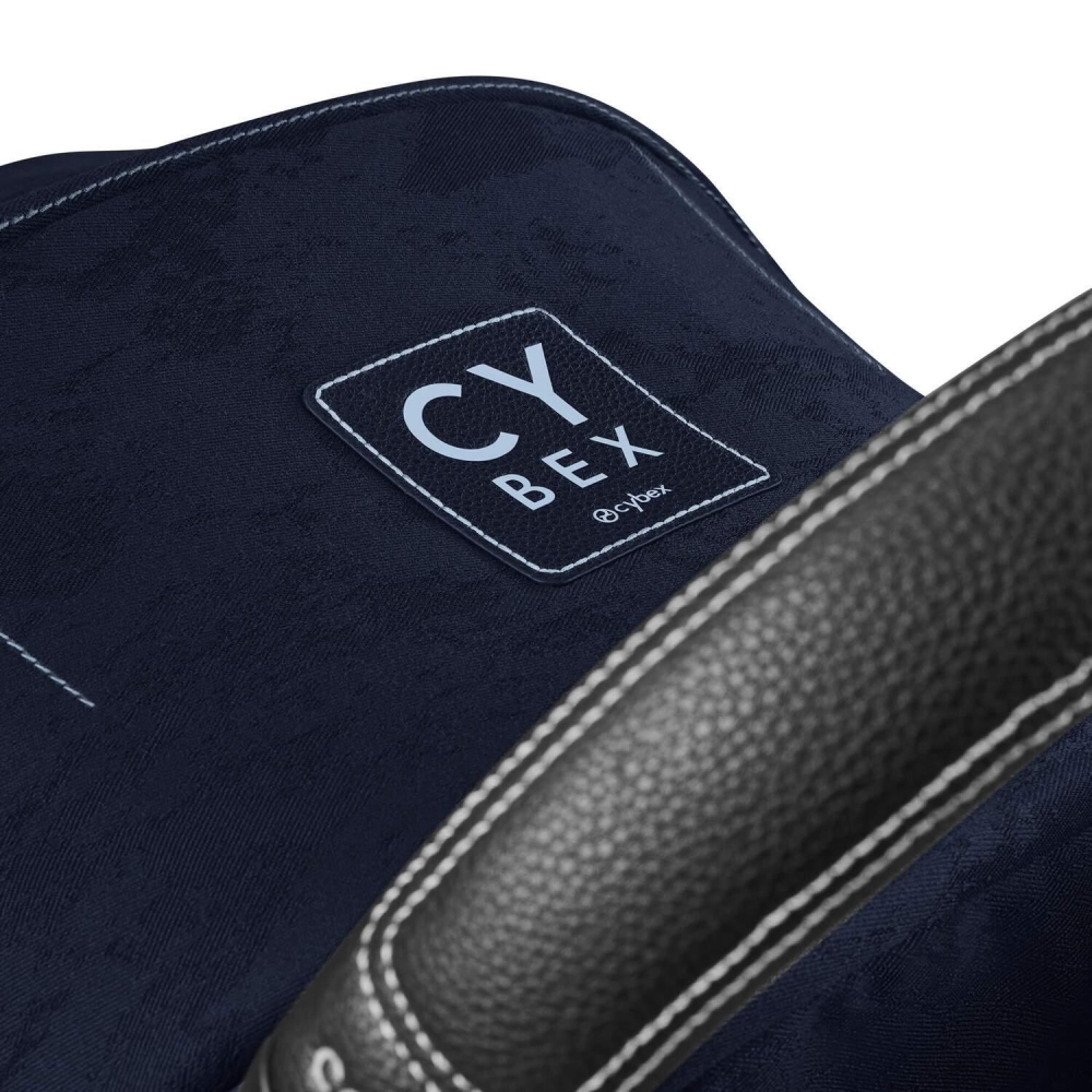 Sėdynės audinys Cybex MIOS Rebellious Luxury Denim Blue-Vaikiški vežimėliai, Lopšiai ir rėmai-e-vaikas