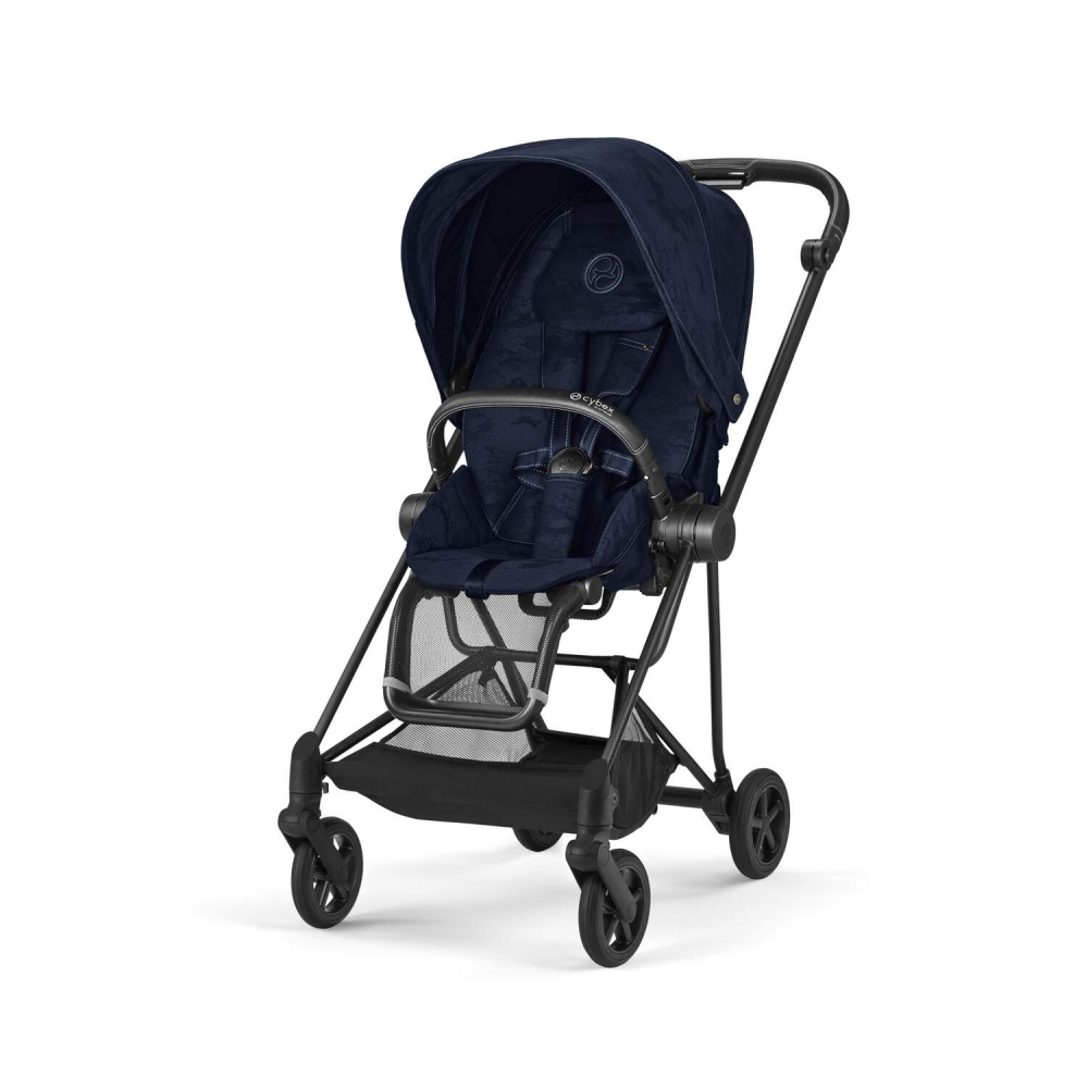 Sėdynės audinys Cybex MIOS Rebellious Luxury Denim Blue-Vaikiški vežimėliai, Lopšiai ir rėmai-e-vaikas