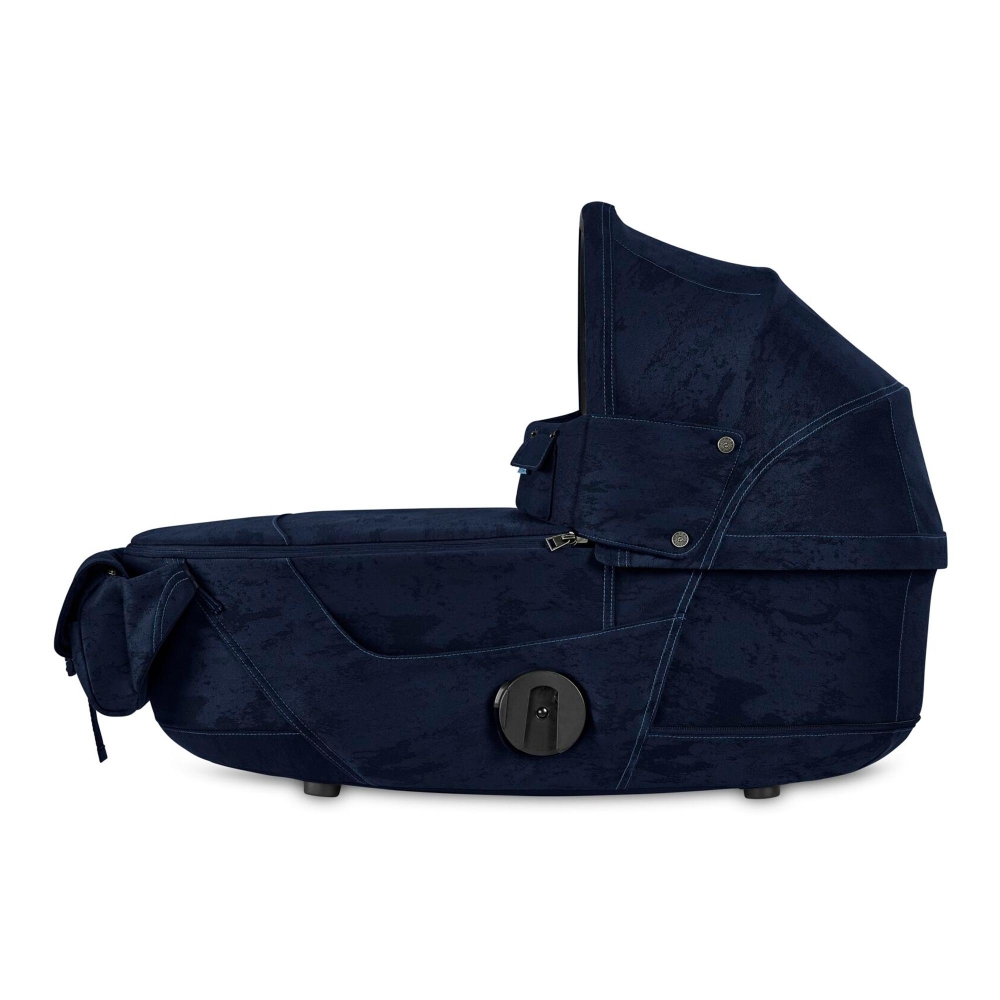 Lopšys Cybex MIOS Lux Rebellious Luxury Denim Blue-Vaikiški vežimėliai, Lopšiai ir rėmai-e-vaikas