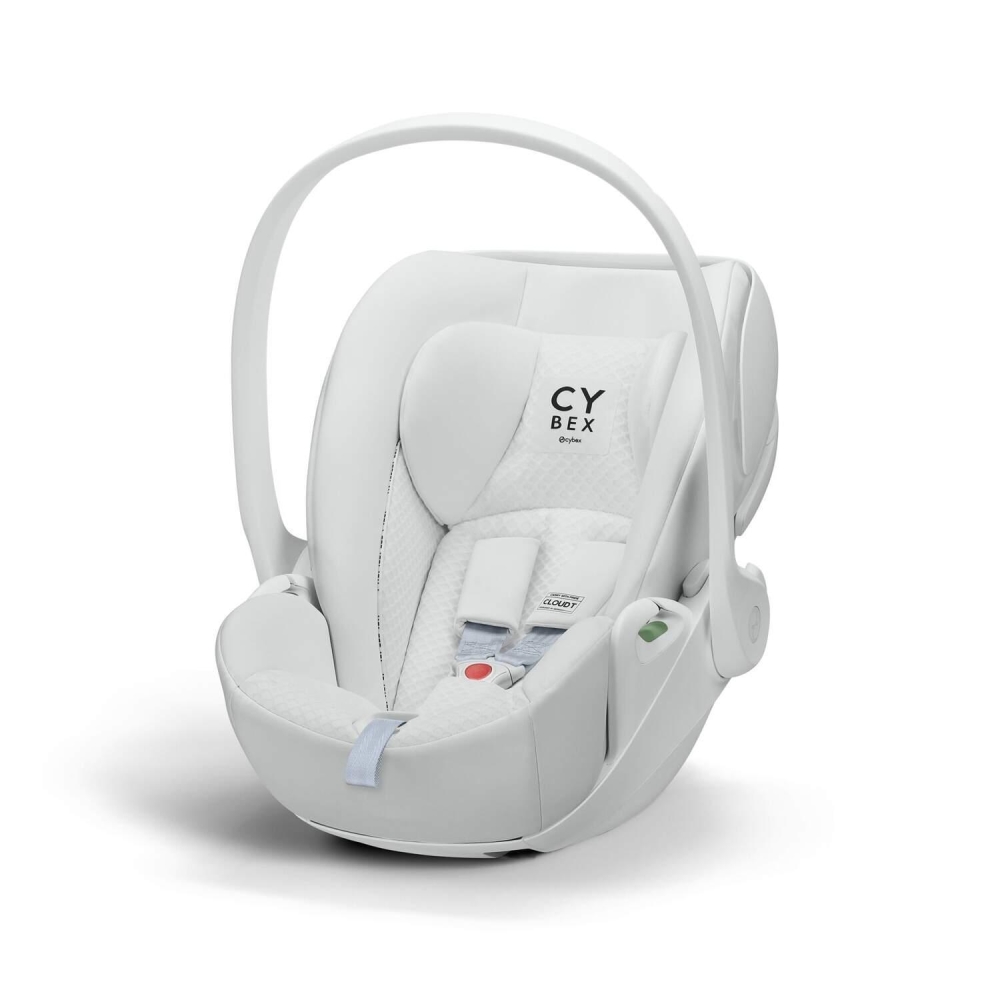 Automobilinė kėdutė Cybex CLOUD T I-SIZE Urban Mobility White-Automobilinės kėdutės, 0-13 kg-e-vaikas
