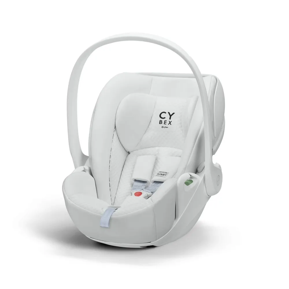 Automobilinė kėdutė Cybex CLOUD T I-SIZE Urban Mobility White-Automobilinės kėdutės, 0-13 kg-e-vaikas