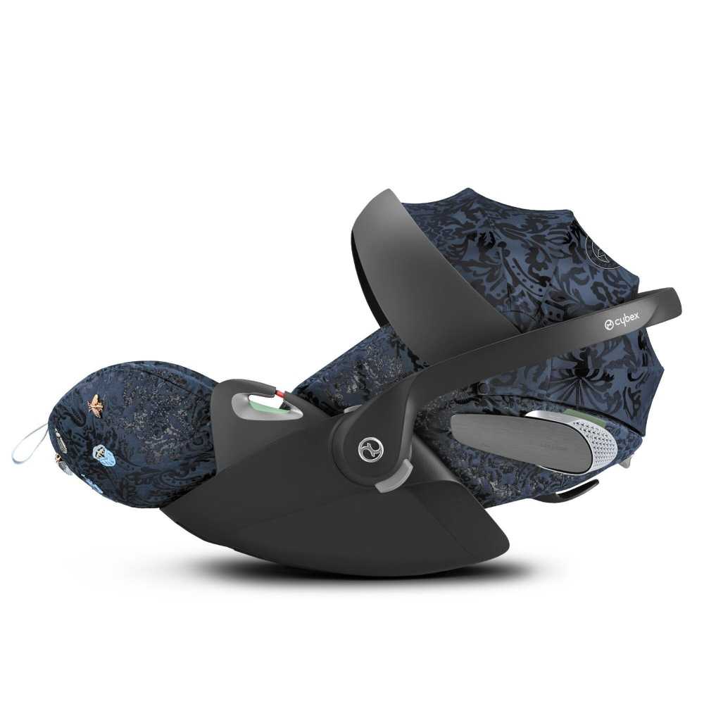 Automobilinė kėdutė Cybex CLOUD T I-SIZE Jewels of Nature, dark blue-Vaikiški vežimėliai, Lopšiai ir rėmai-e-vaikas