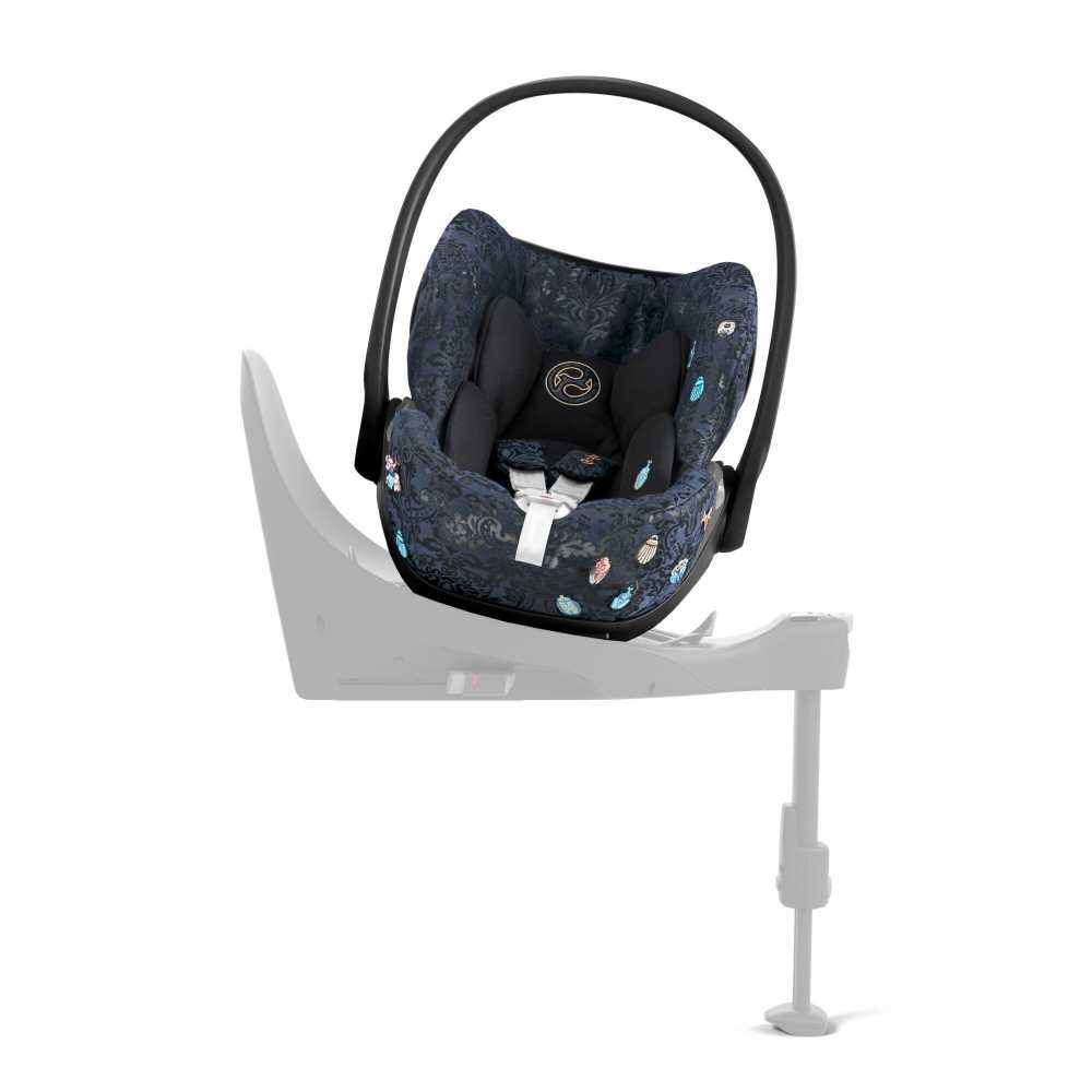 Automobilinė kėdutė Cybex CLOUD T I-SIZE Jewels of Nature, dark blue-Vaikiški vežimėliai, Lopšiai ir rėmai-e-vaikas
