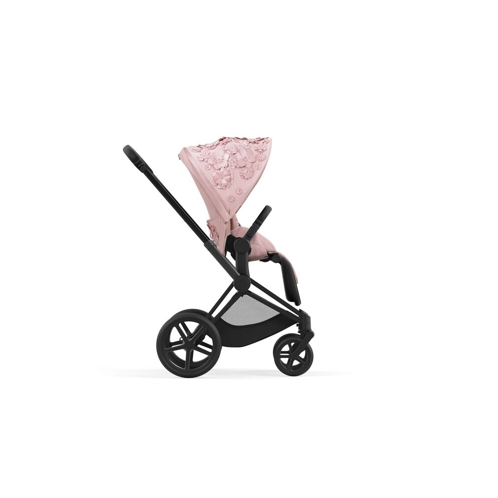 Sėdynės audinys Cybex PRIAM SIMPLY FLOWERS PINK, light pink-Vaikiški vežimėliai, Lopšiai ir rėmai-e-vaikas