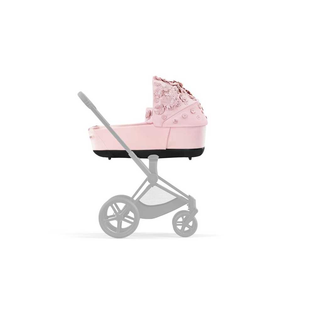 Lopšys Cybex PRIAM Lux SIMPLY FLOWERS PINK, light pink-Vaikiški vežimėliai, Lopšiai ir rėmai-e-vaikas