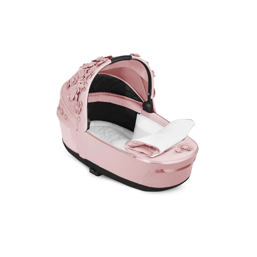Lopšys Cybex PRIAM Lux SIMPLY FLOWERS PINK, light pink-Vaikiški vežimėliai, Lopšiai ir rėmai-e-vaikas