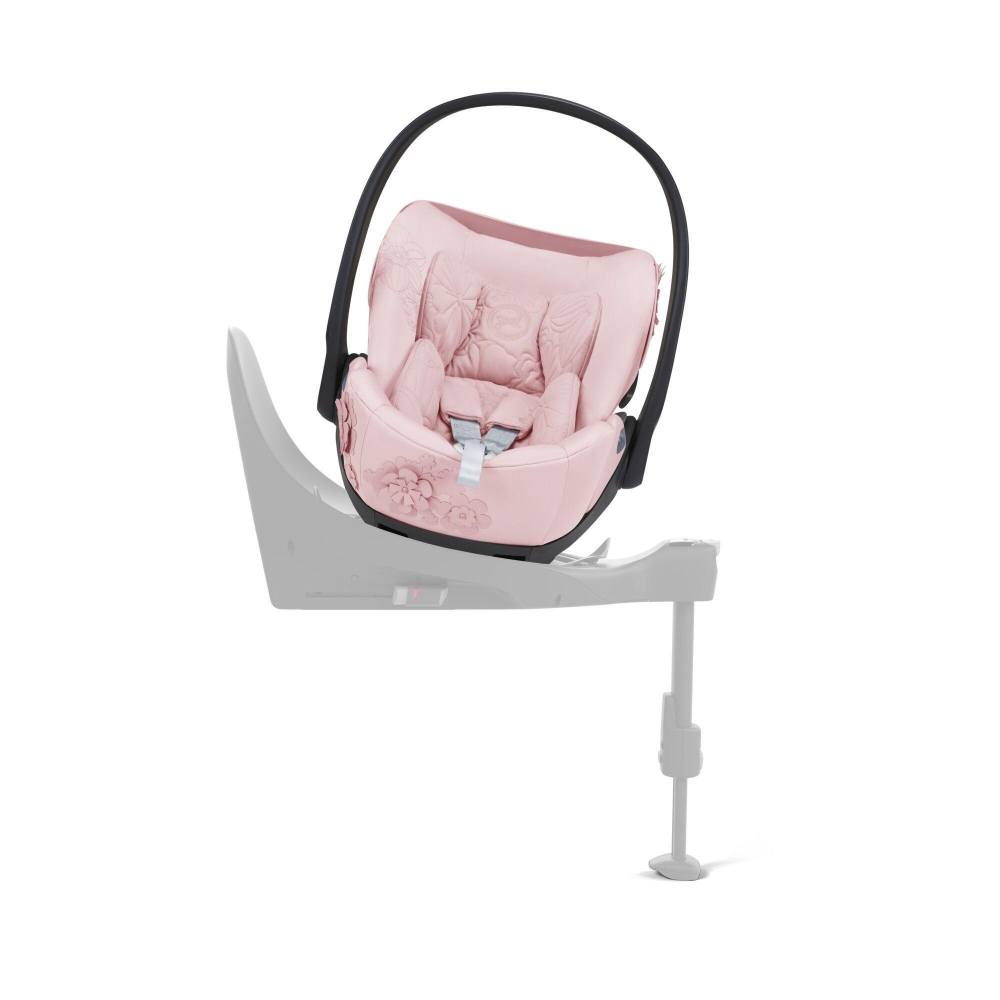 Automobilinė kėdutė Cybex CLOUD T I-SIZE SIMPLY FLOWERS PINK, light pink-Automobilinės kėdutės, 0-13 kg-e-vaikas