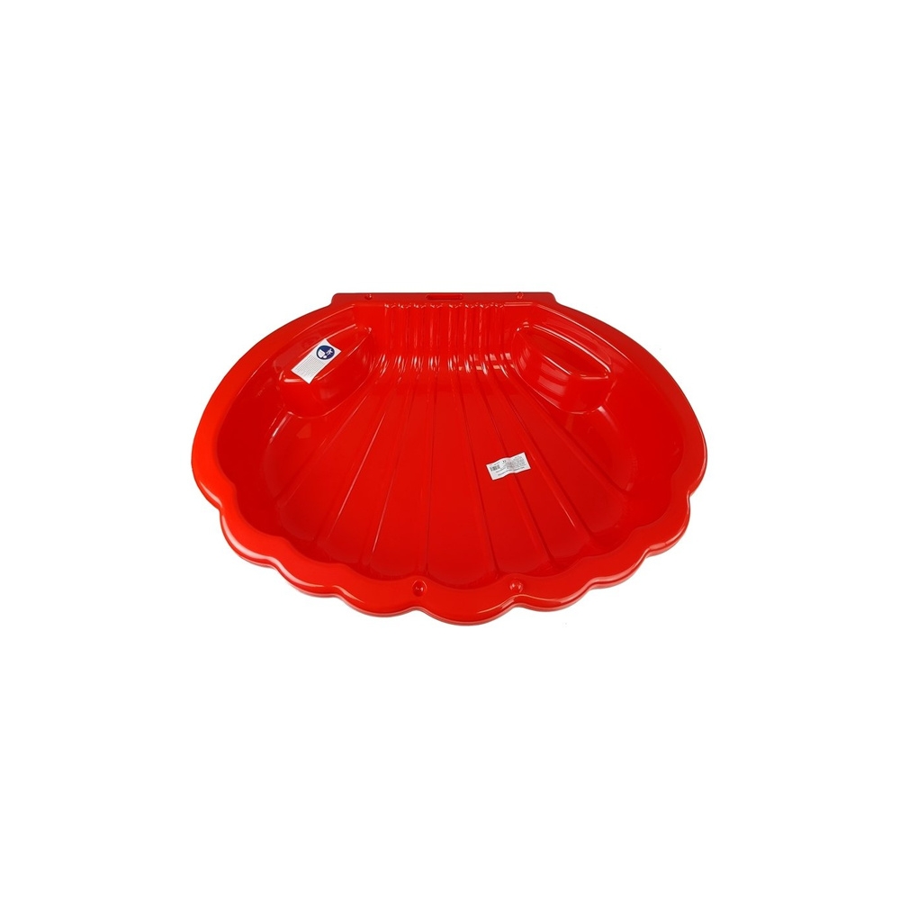 Smėlio dėžė ir vaikų baseinas 2-in-1 „Muszelka“ (raudona), 110 cm, 2075-Žaislai, Lauko žaislai, Smėlio dėžės-e-vaikas