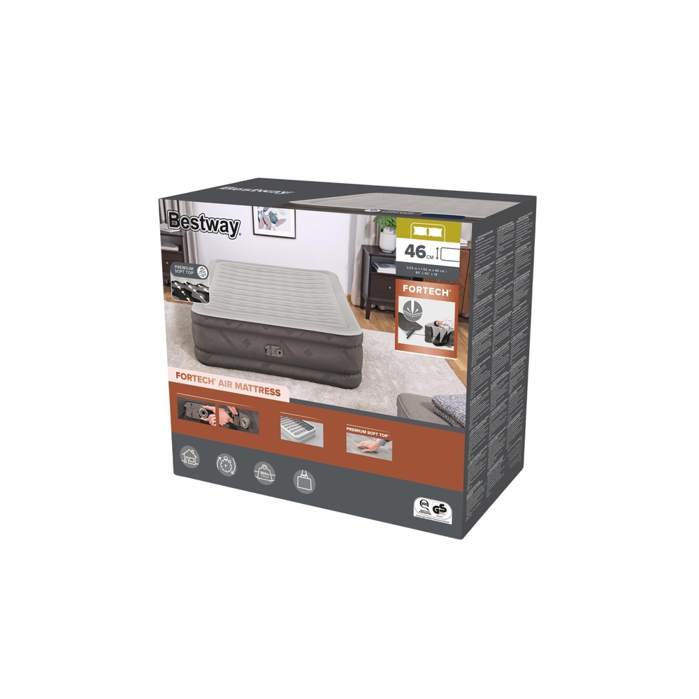 Dvivietis pripučiamas čiužinys su elektrine pompa, 203 x 152 cm, „Bestway“ 69050-Namai, laisvalaikis, turizmas, Pripučiami čiuži
