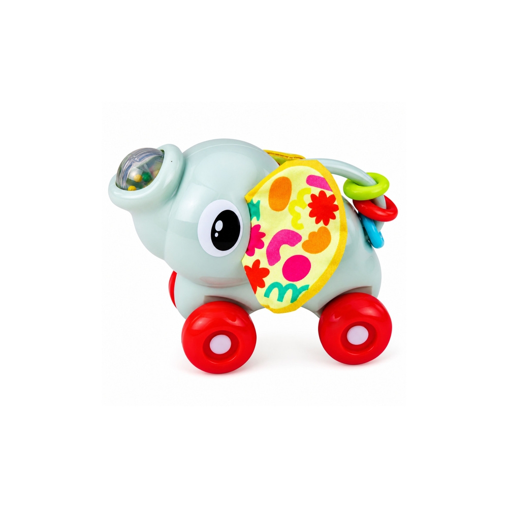 Interaktyvus sensorinis žaislas „Mažylio automobilis-dramblys“, pilkos spalvos-Žaislai, Kūdikiams, Žaislai mažyliams (iki 4 m.