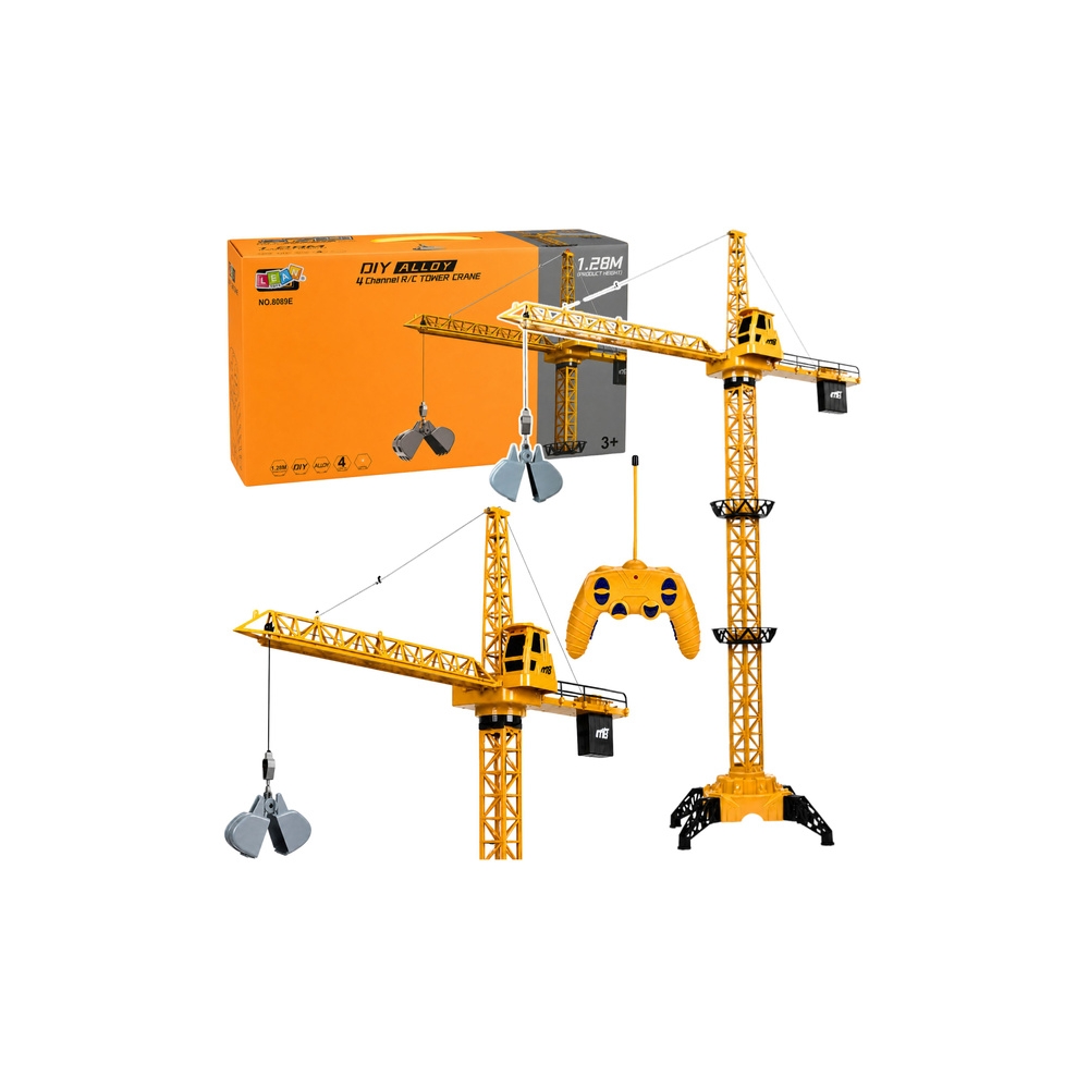 Dźwig Żuraw Budowlany Zdalnie Sterowany RC Przewodowy Obrót 360° 71 cm
