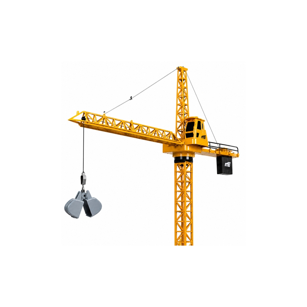 Dźwig Żuraw Budowlany Zdalnie Sterowany RC Przewodowy Obrót 360° 71 cm