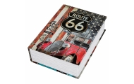 Książka Sejf Na Klucz Mała Kasetka Skrytka Na Pieniądze Route 66 Duża