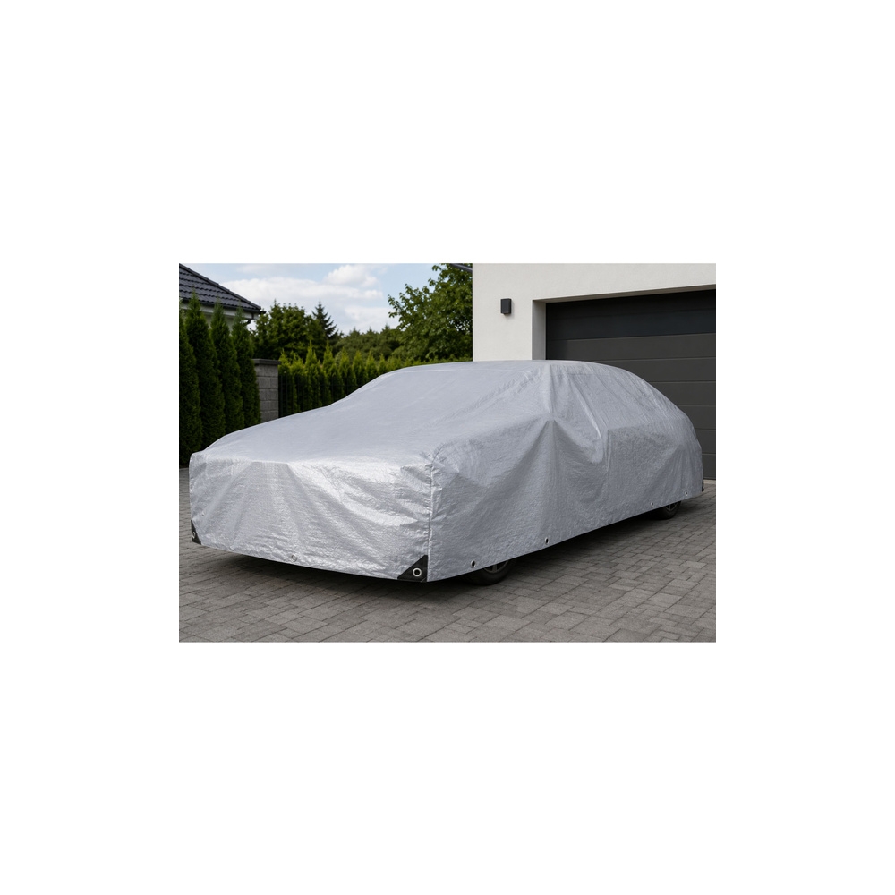 Neperšlampama, armuota, apsauginė nuo lietaus plėvelė, pilkos spalvos, 3x4 m-Namai, laisvalaikis, turizmas, Sodas - daržas-e-vai