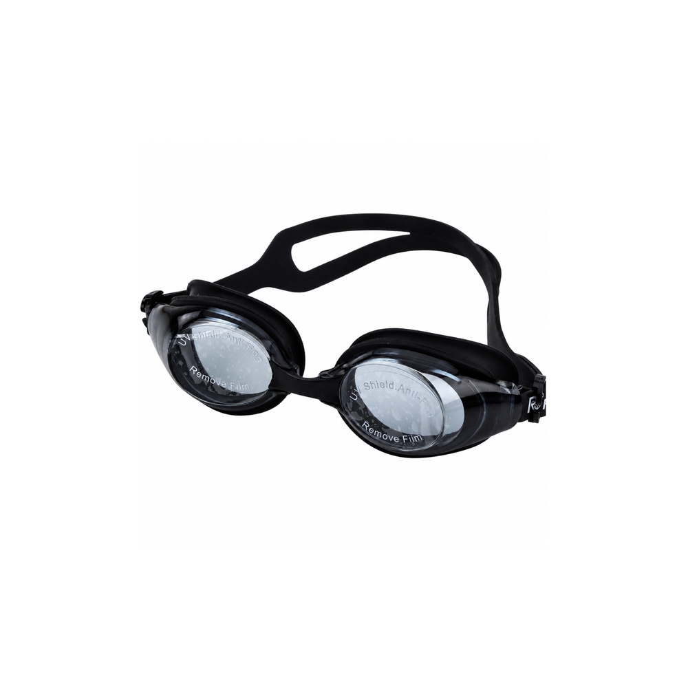 Okulary Do Pływania Regulowane Powłoka Anti Fog Ochrona UF Czarne Etui