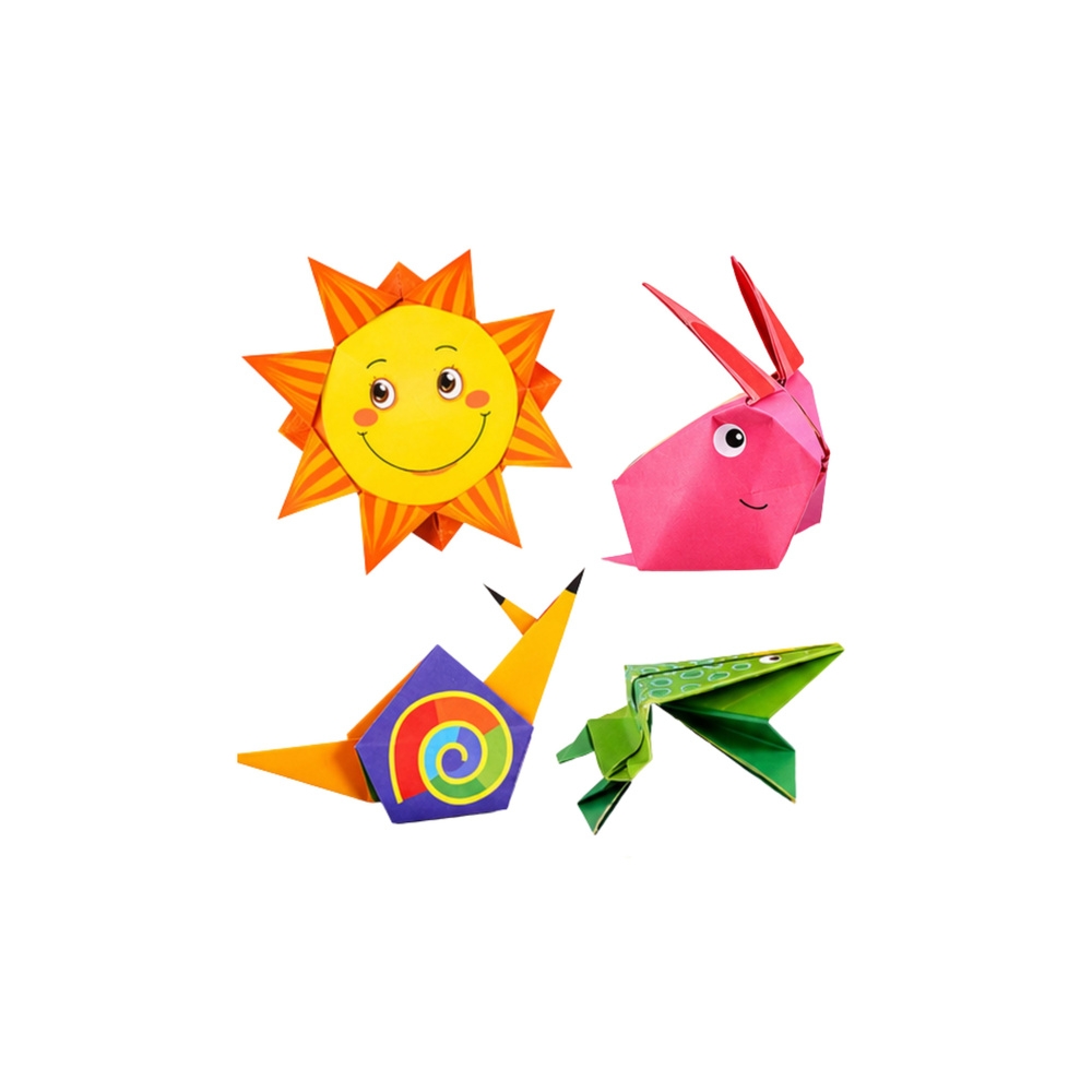 Zestaw Do Origami Papier Kolorowy Książeczka Instruktażowa 100 Arkuszy