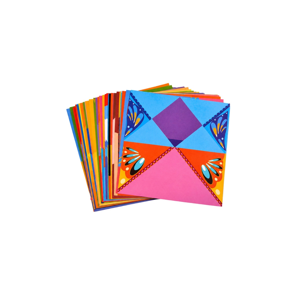 Zestaw Do Origami Papier Kolorowy Książeczka Instruktażowa 100 Arkuszy