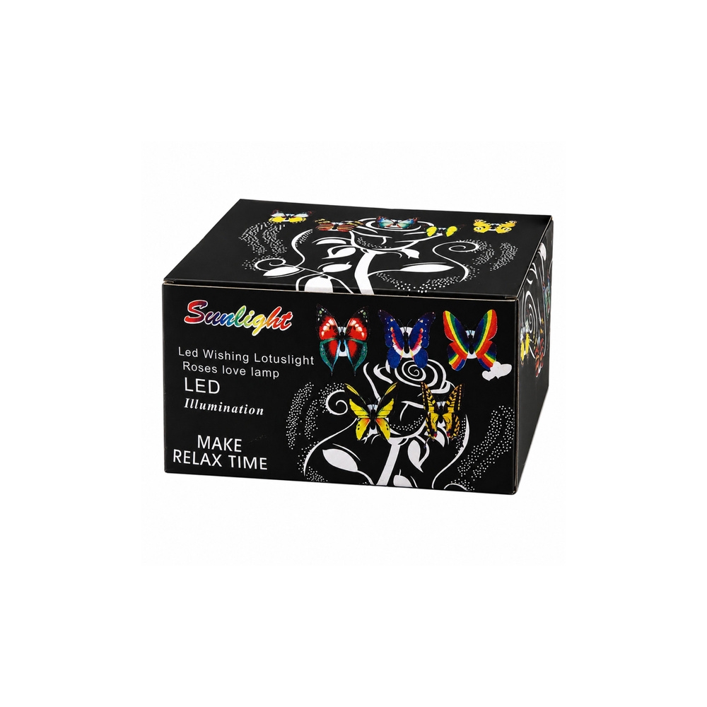 Świecący Motylek LED Dekoracja Do Przyklejenia Samoprzylepny 6x5 cm