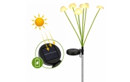 Lampka Solarna Ogrodowa Dekoracyjna Grzybki Ciepłe Światło LED 70cm