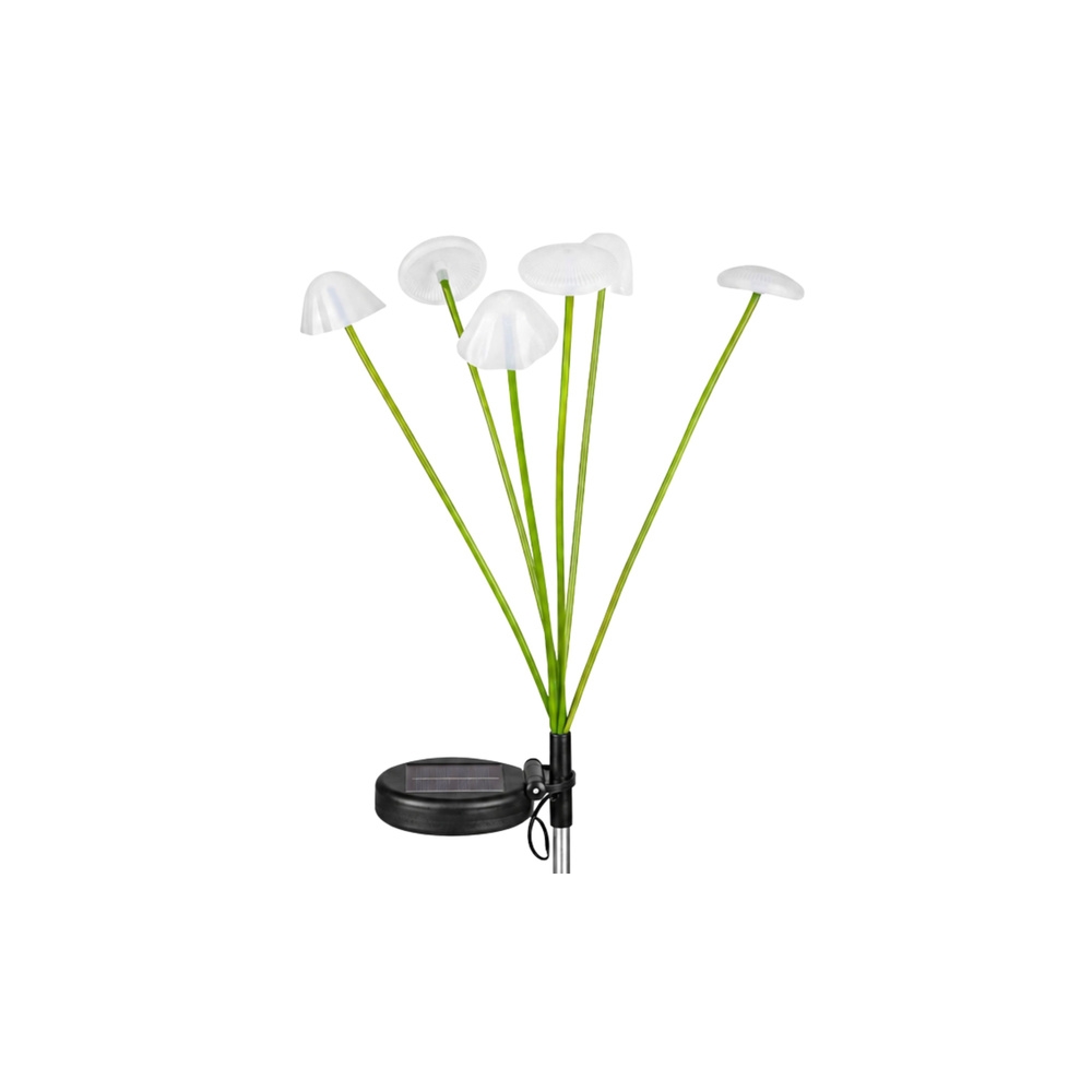 Dekoratyvinė sodo saulės lempa Grybai su šilta LED, 70 cm-Namai, laisvalaikis, turizmas, Sodas - daržas-e-vaikas