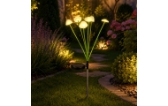 Lampka Solarna Ogrodowa Dekoracyjna Grzybki Ciepłe Światło LED 70cm