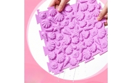 Sensoryczne Puzzle Silikonowe Mata Ścieżka Sensoryczna Kolorowe 25 cm 12el.