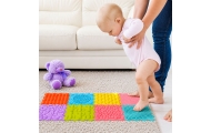 Sensoryczne Puzzle Silikonowe Mata Ścieżka Sensoryczna Kolorowe 25 cm 12el.