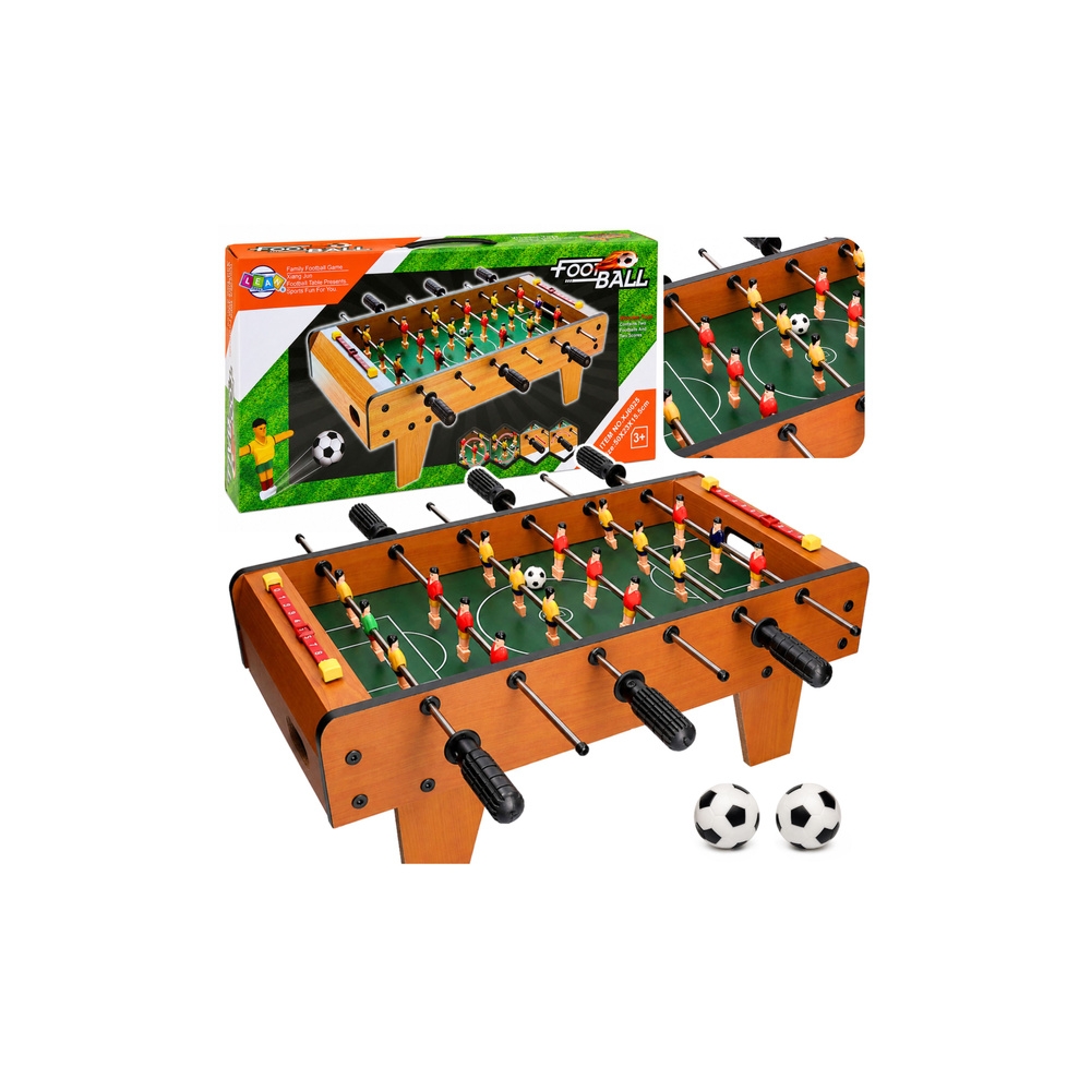 Stalo futbolo žaidimas, vikrumo žaidimas, medinis, 50 cm-Žaislai, Stalo žaidimai, Žaidimų stalai-e-vaikas