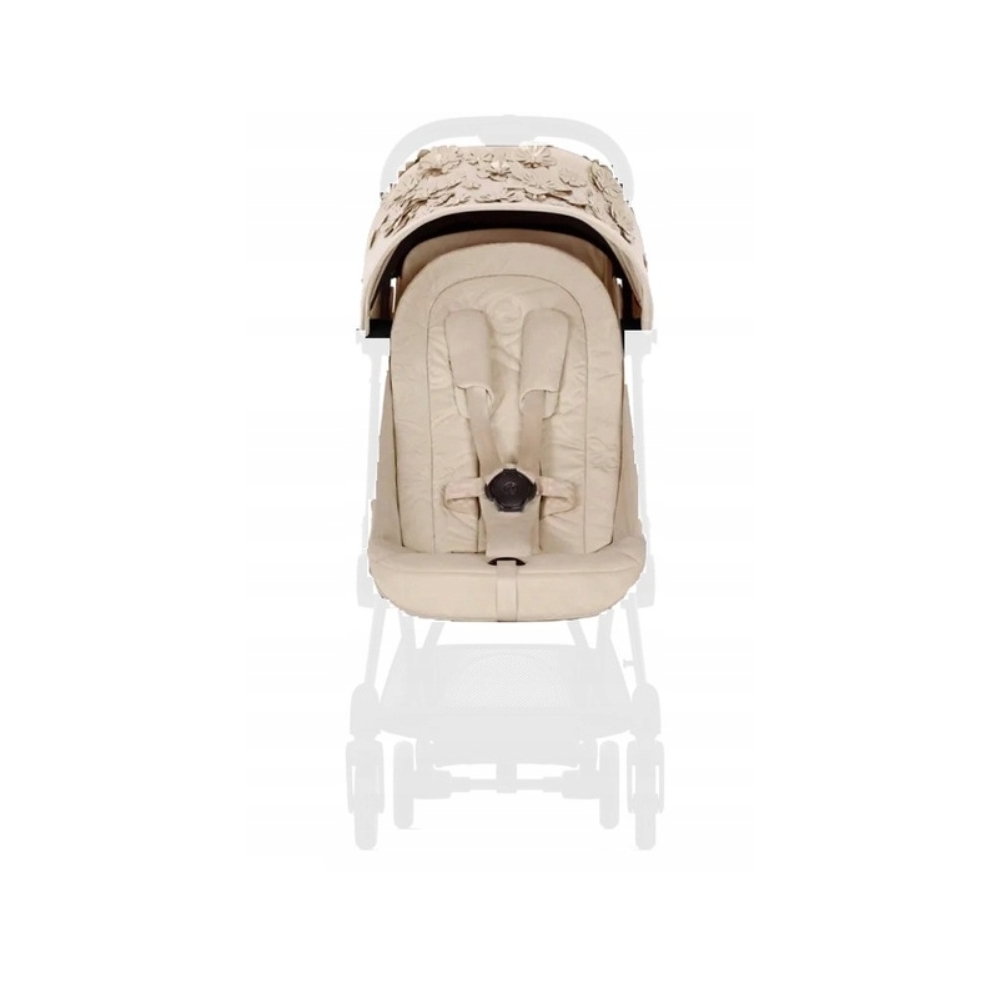 Sėdynės audinys Cybex COYA SIMPLY FLOWERS BEIGE, mid beige-Vaikiški vežimėliai, Lopšiai ir rėmai-e-vaikas