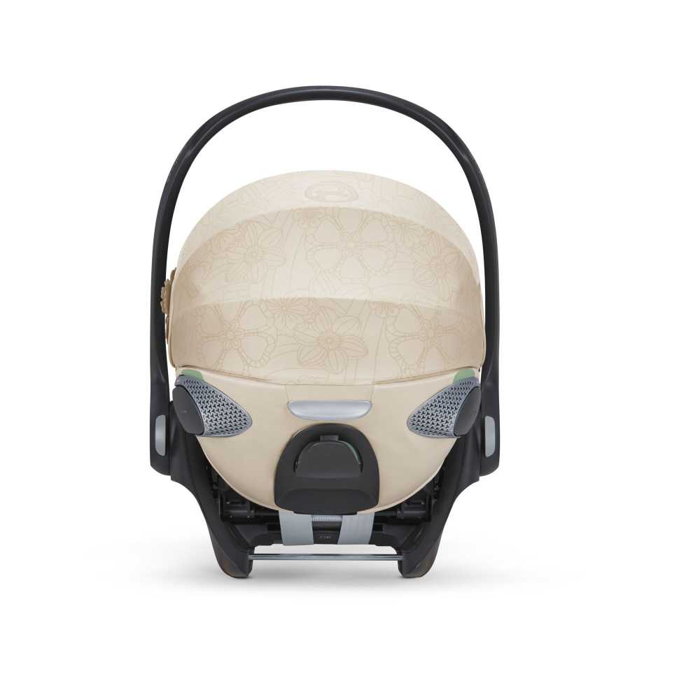 Automobilinė kėdutė Cybex CLOUD T I-SIZE SIMPLY FLOWERS BEIGE, mid beige-Vaikiški vežimėliai, Lopšiai ir rėmai-e-vaikas