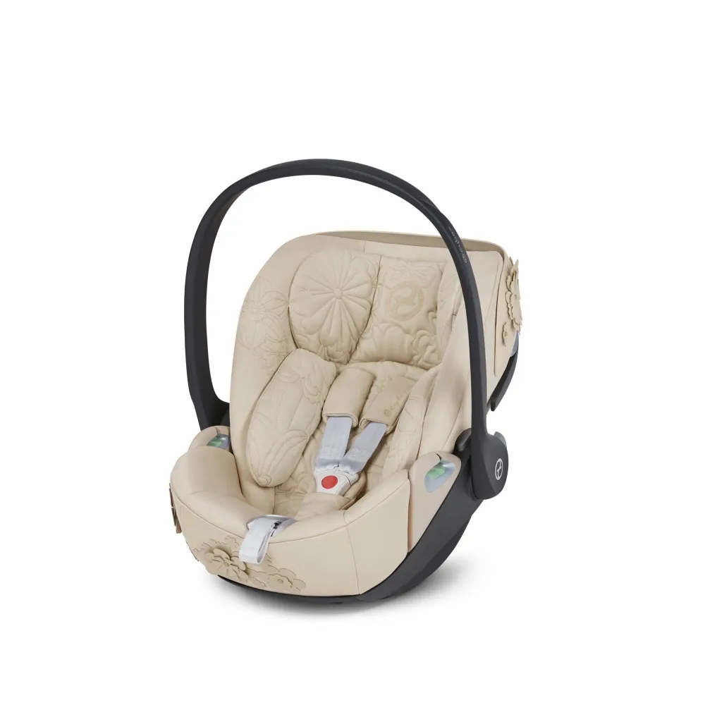 Automobilinė kėdutė Cybex CLOUD T I-SIZE SIMPLY FLOWERS BEIGE, mid beige-Automobilinės kėdutės, 0-13 kg-e-vaikas