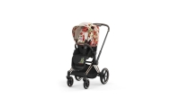 Sėdynės audinys Cybex PRIAM Spring Blossom Light, light beige-Vaikiški vežimėliai, Lopšiai ir rėmai-e-vaikas