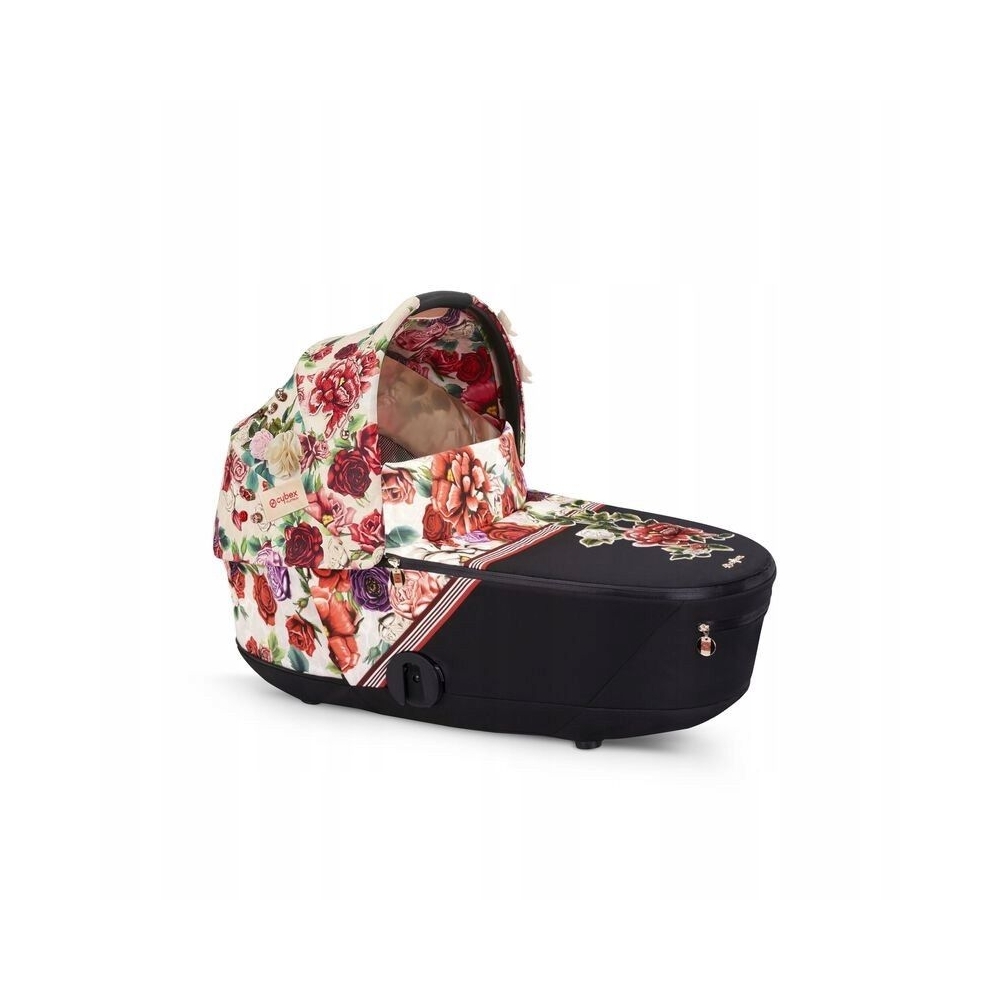 Lopšys Cybex MIOS Lux Spring Blossom Light, light beige-Vaikiški vežimėliai, Lopšiai ir rėmai-e-vaikas